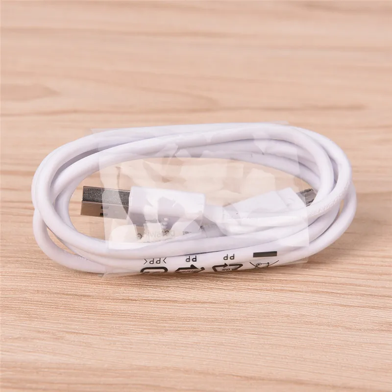 Кабель для быстрой зарядки 20Awg 1 2 м 20AWG шт. белый кабель Micro USB передачи данных Android