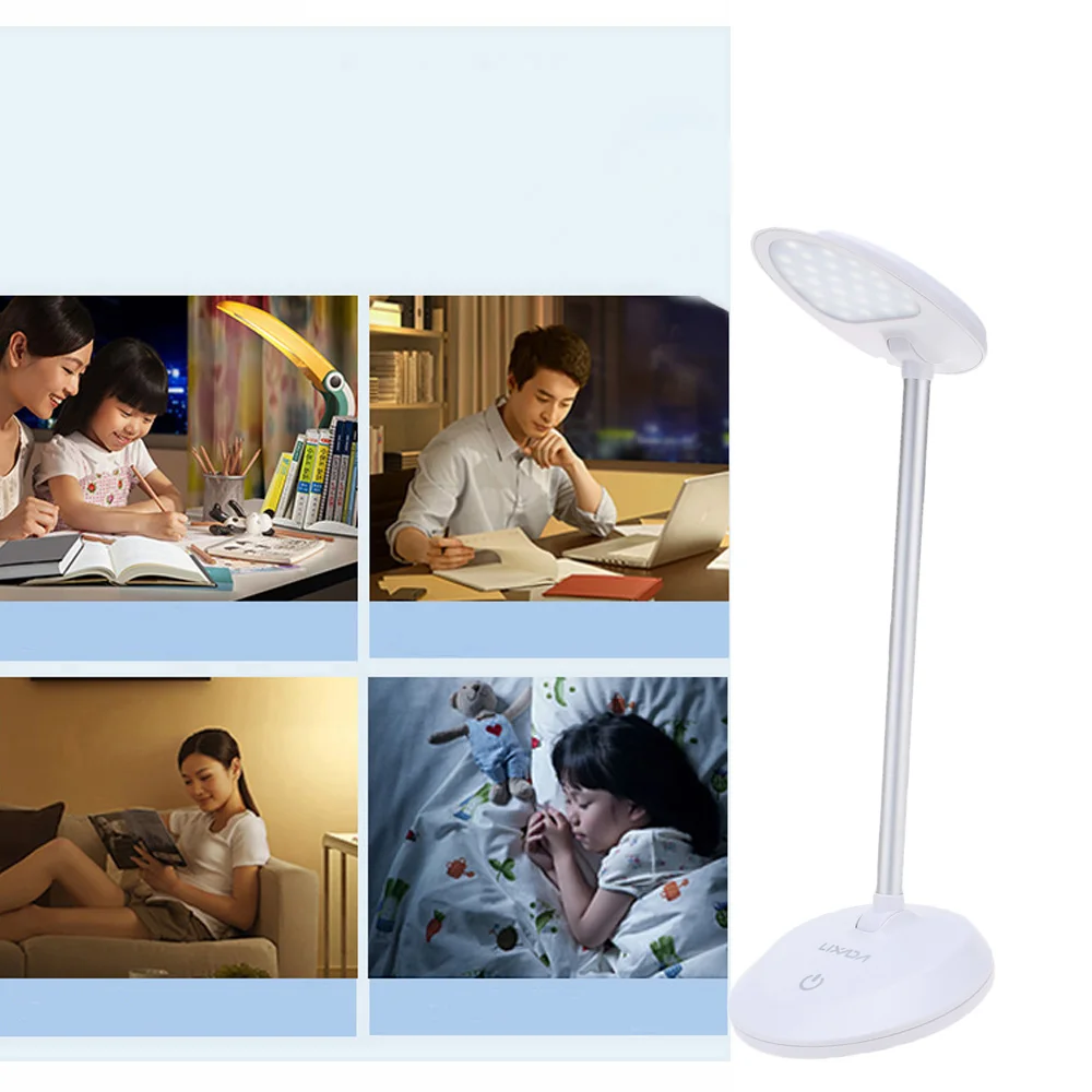 Светодиодная настольная лампа перезаряжаемый вращающийся светильник для чтения