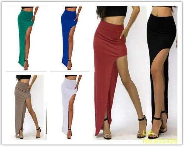 2016 Новая Мода Очаровательная Сексуальная Юбки Женщины Дамы Длинные Открыть