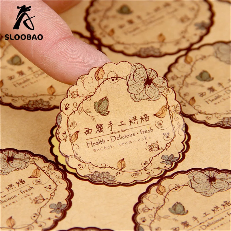 Бесплатная доставка ПВХ/Бумага Подарочная этикетка наклейка печать