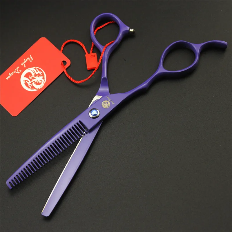 Ножницы для левшей парикмахерской Purple Dragon 6 дюймов 4 цвета|purple dragon|barber scissorsleft handed