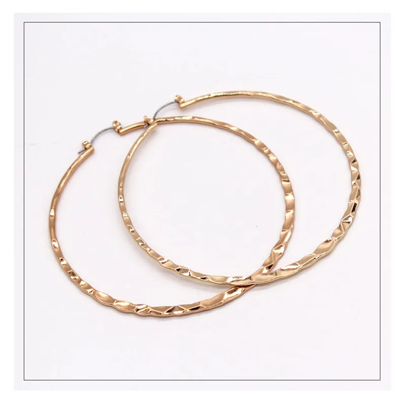 Серьги кольца женские золотистые 7 см 8 см|fashion hoop earrings|hoop earringsearrings earrings |