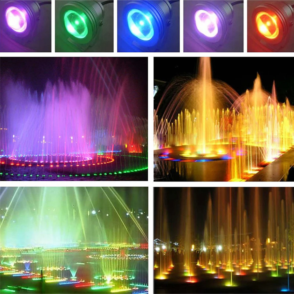 YWXLight AC/DC12V наружное Подводное освещение 10 Вт RGB LED точечное прожектор лампа IP67