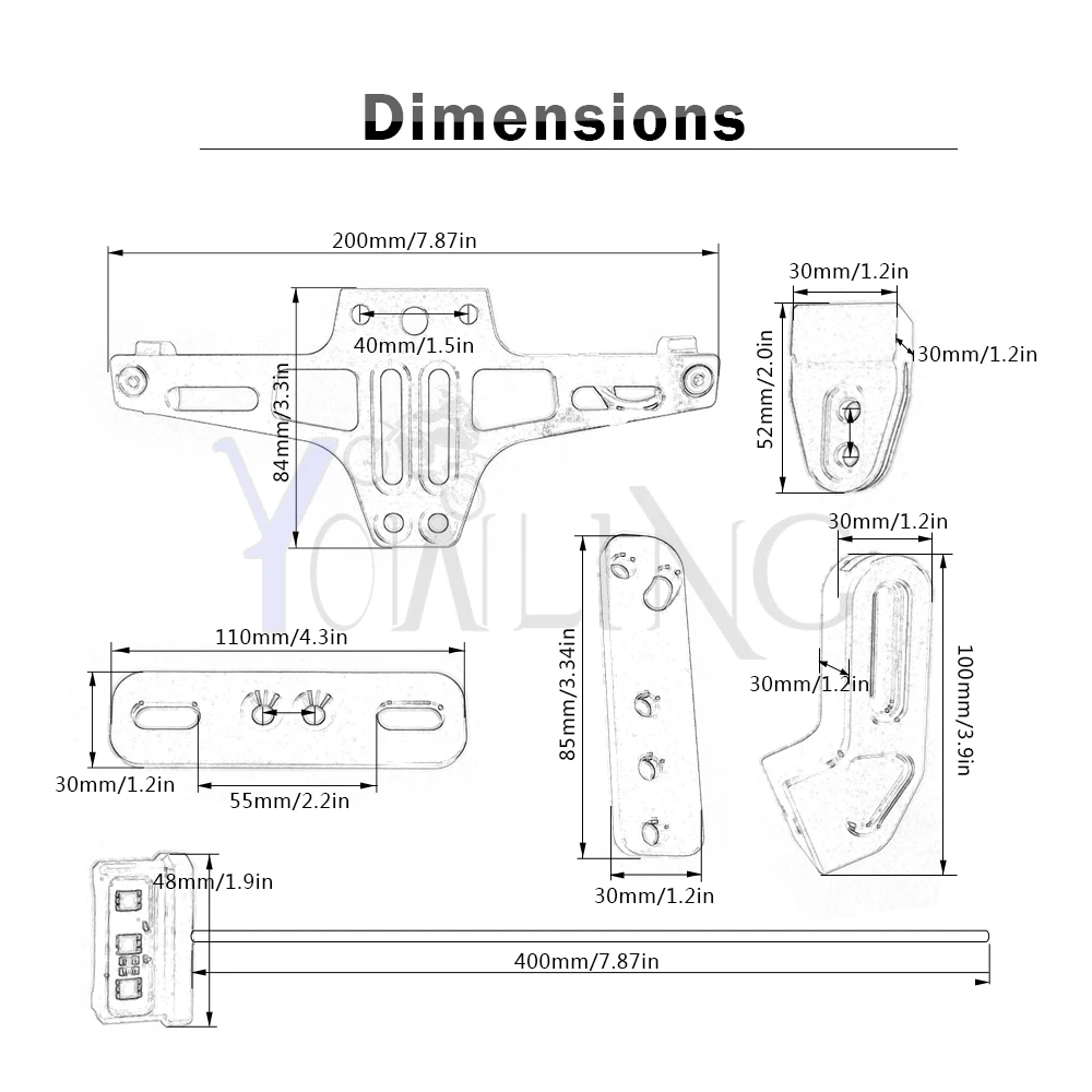 Для HONDA PCX подставка для номерного знака мотоцикла сигнальный поворотный