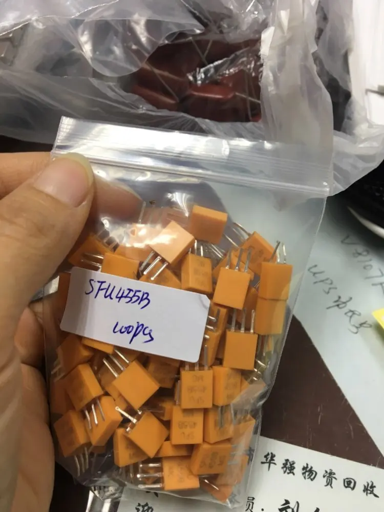 Новые и оригинальные керамические кристаллы SFU455B 100 K 455 шт. | Электроника