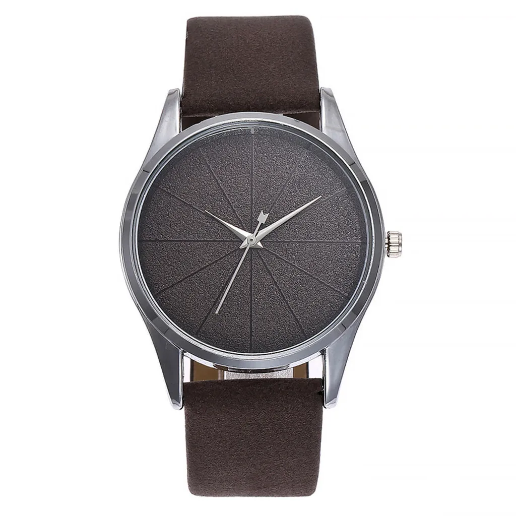 Часы наручные с кожаным ремешком для мужчин и женщин красивые модные простые