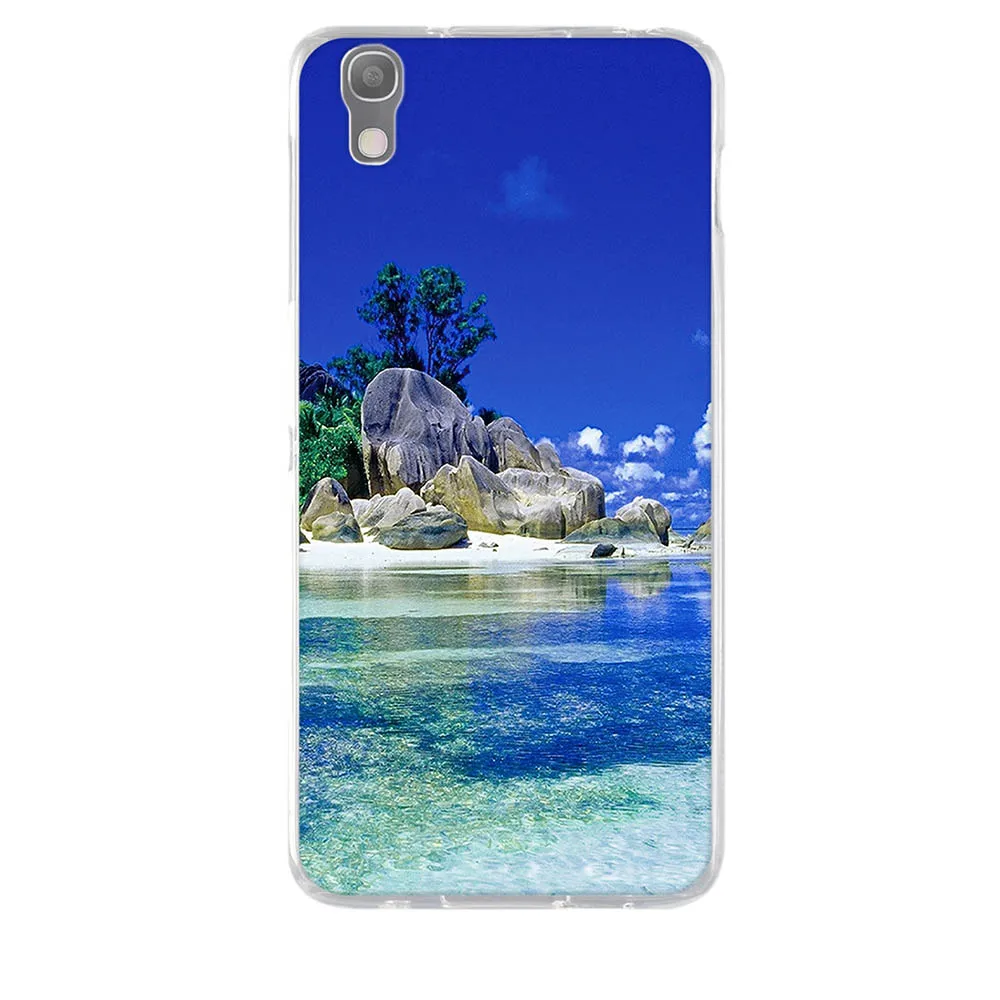 Чехол для Alcatel Idol 4 OT6055 6055 6055K чехол мягкий силиконовый из ТПУ задней панели