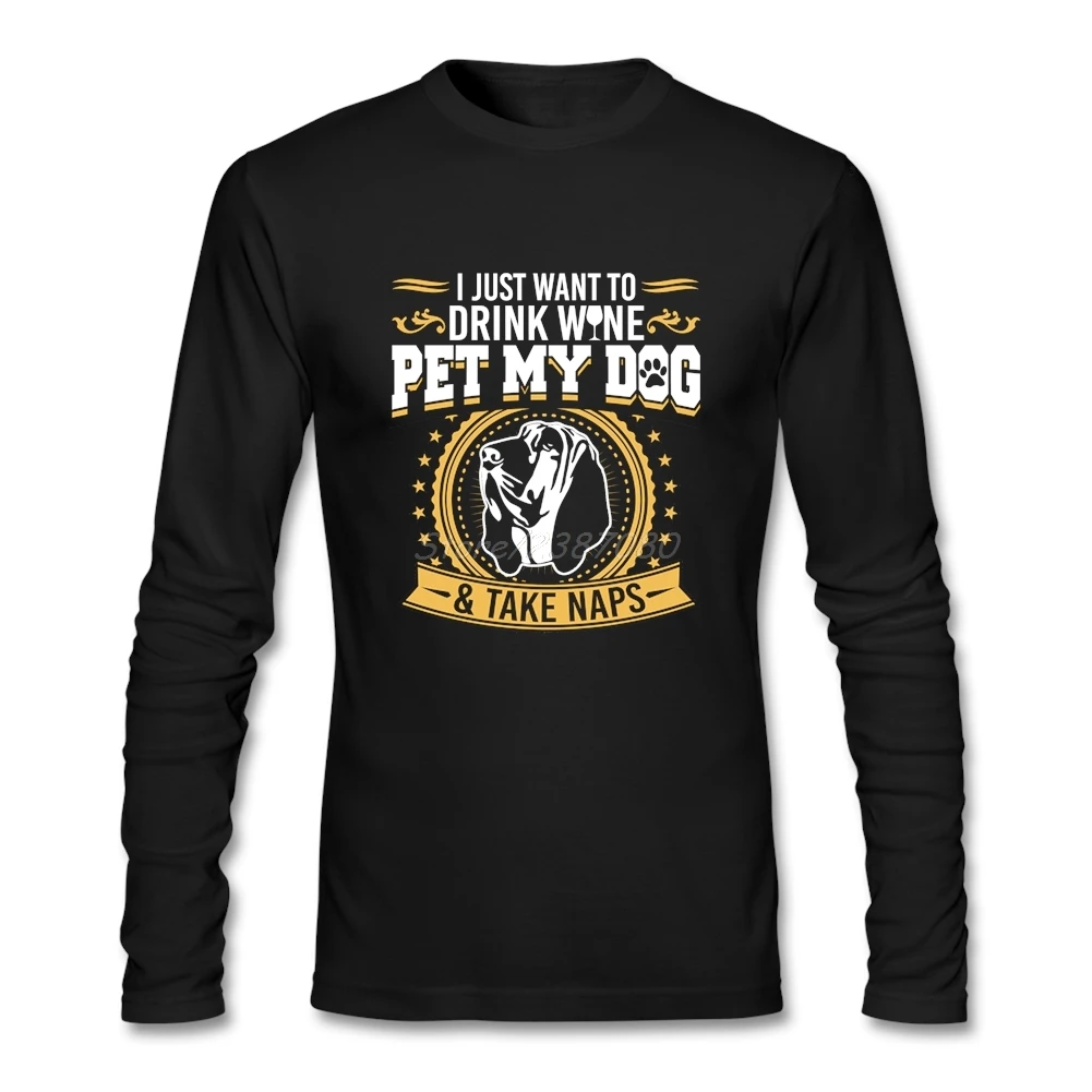 Ищейка Pet Моя собака футболка с длинным рукавом Пользовательские футболки в