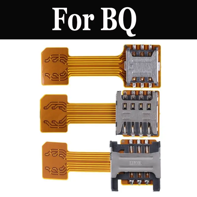 Гибридный адаптер без логотипа с двумя SIM-картами Micro SD для BQ Aquaris X5 Plus U Lite X BQ-5500L