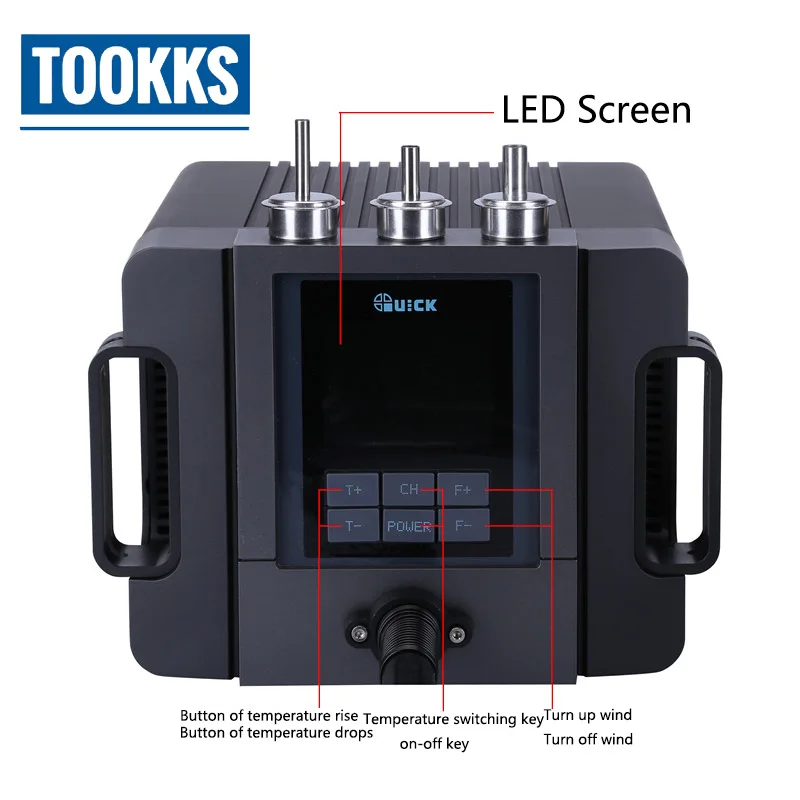 Quick TR1300A Интеллектуальная паяльная станция горячим воздухом BGA сварочная для