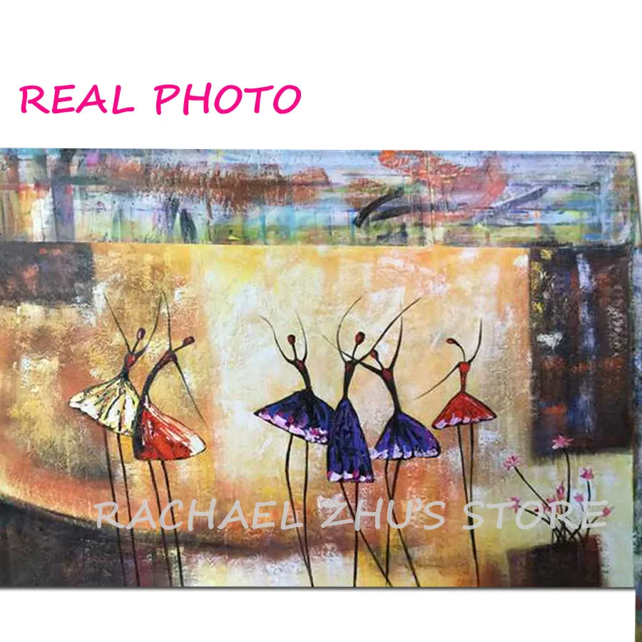 Художественная живопись балерины Ручная роспись Современная Абстрактная