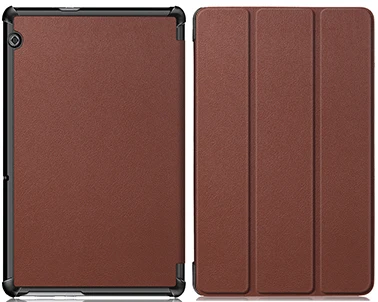 PC-Brown Тонкий чехол из искусственной кожи для huawei MediaPad T5 10 AGS2-W09/L09/L03/W19 10," Подставка для планшета чехол для huawei MediaPad T5 чехол - Цвет: PC-Brown
