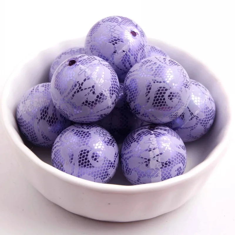 Белая кружевная бусина Kwoi Vita оптовая продажа 20 мм 12 акриловая имитация жемчуга с