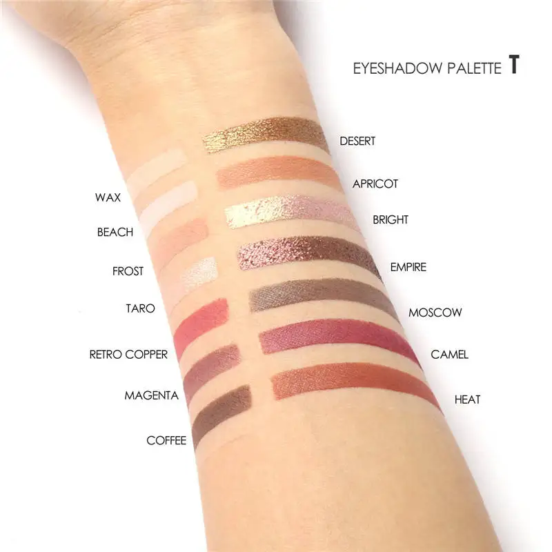 Новинка 2017 тени для век макияж женщин водостойкие пигментные 14 цветов матовые