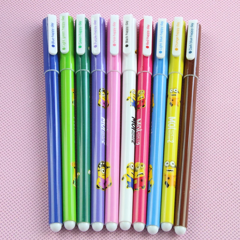 Набор красочных гелевых ручек с героями мультфильмов 10 шт./лот милые корейские