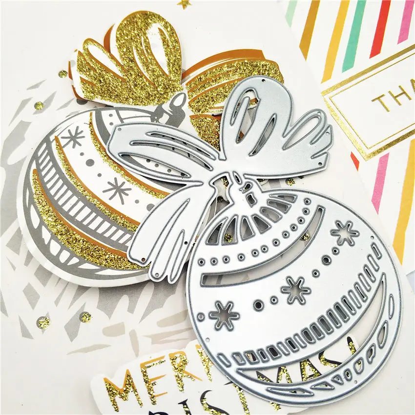 Рождественские шары снежинка подарок металла резки штампы высечки формы декор