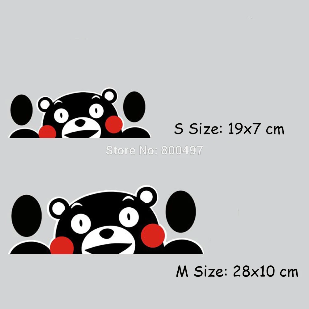 Новейший автомобильный Стайлинг милый супер талисман Kumamon наклейки для