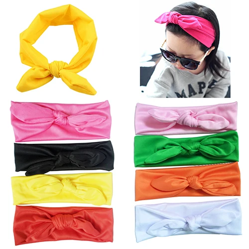 Эластичная Повязка на голову с кроличьими ушками для девочек | Аксессуары одежды