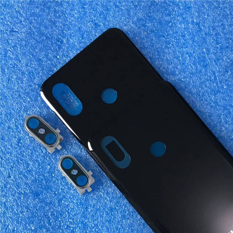 Для 6,2" Xiao mi 8 mi 8 mi 8 Axisinternational 3D стеклянная задняя крышка для батареи чехол+ Серебристая Рамка для камеры для mi 8 задний корпус