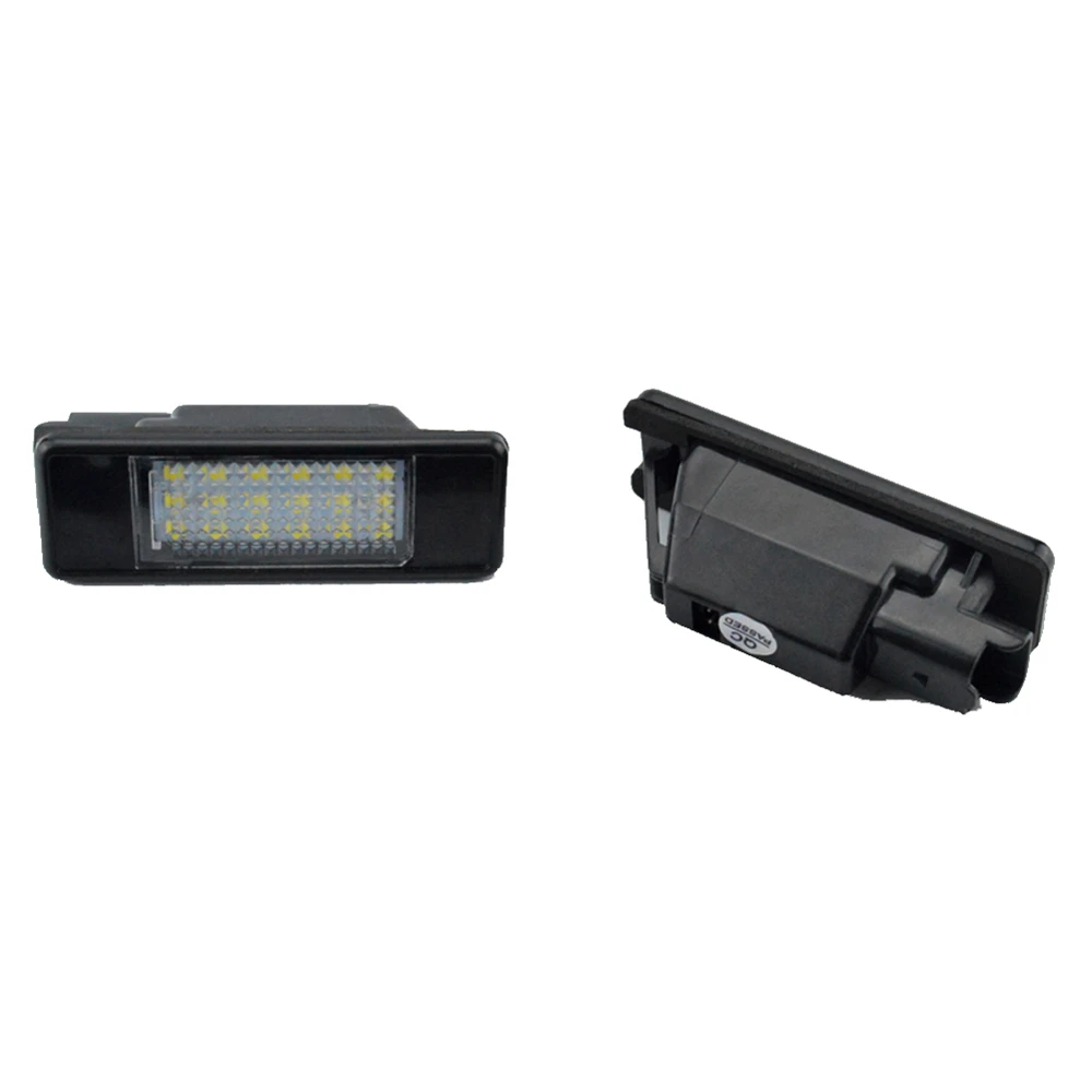 2Pcs Error Free 18 LED License Plate Light for Peugeot 207 308 Citroen Berlingo C2 C3 Pluriel Baujahr 2004-2009 C4 C5 C6 DS3 P12 |