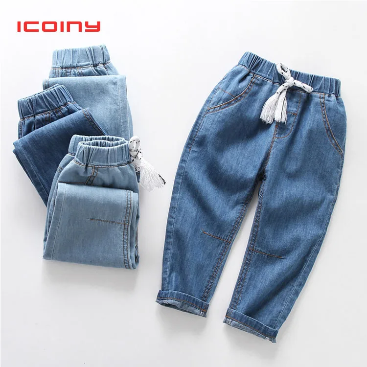 Одежда для маленьких мальчиков ковбойские джинсовые штаны летние мягкие
