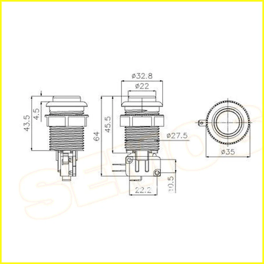 Аркадный джойстик набор сделай сам с интерфейсом USB контроллера 2 игрока +