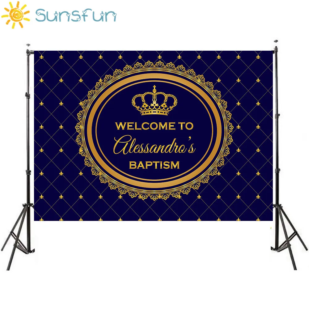 Праздвечерние чный фон Sunsfun с изображением принца для праздвечерние первого дня