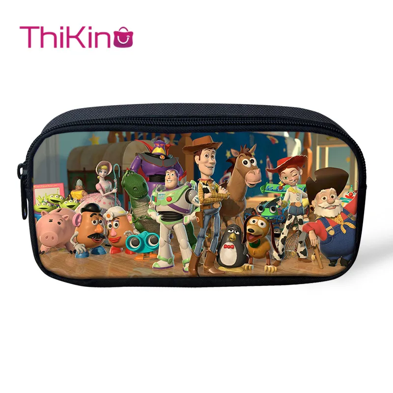 Thikin Toy Story ручка сумка для мальчиков пеналы джинсовый пенал для девочек макияж хранения сумки ручка кошельки для детей