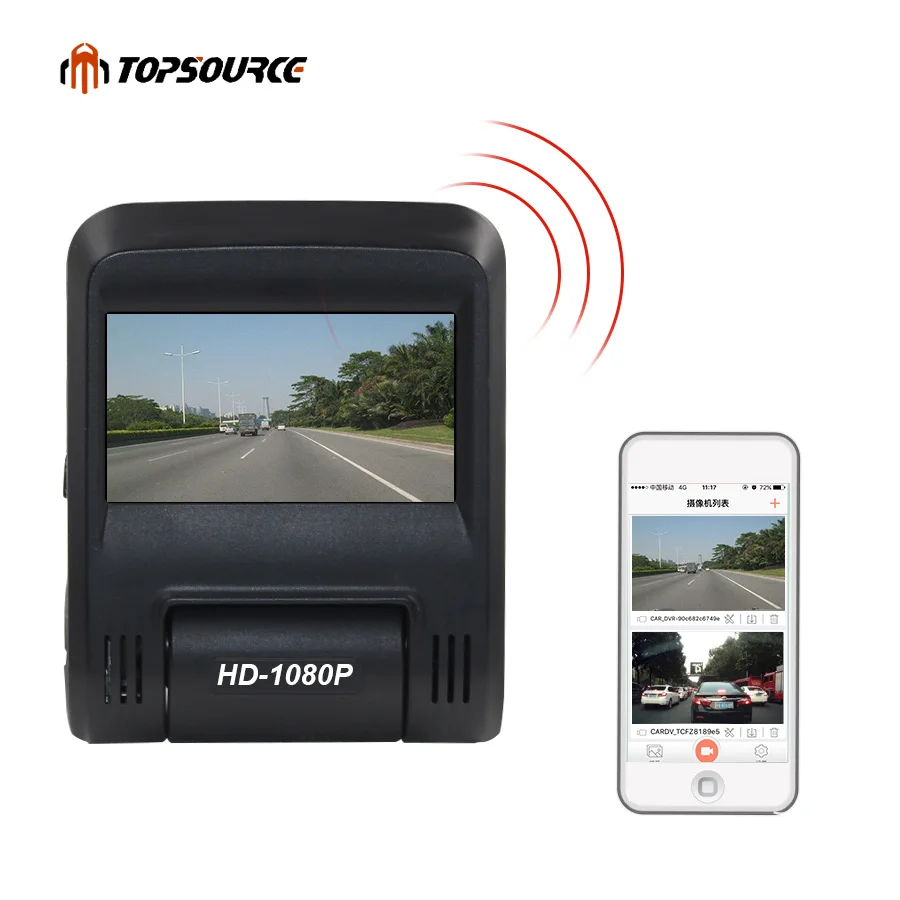 Wi Fi Видеорегистраторы для автомобилей Камера Новатэк nt96658 imx 323 FHD 1080 P