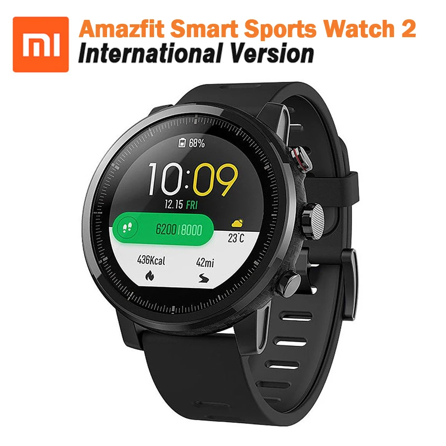 [Английская версия] умные спортивные часы Xiaomi Huami Amazfit Stratos 2 GPS 5ATM 1 34 'ƈ.5D экран