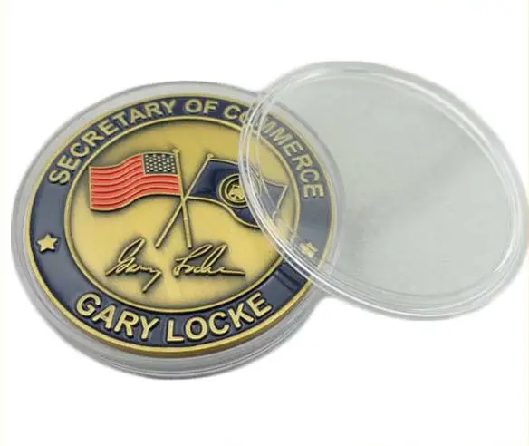 

High Quality Nickel Plated Souvenir Custom Us Challenge Metal Coin