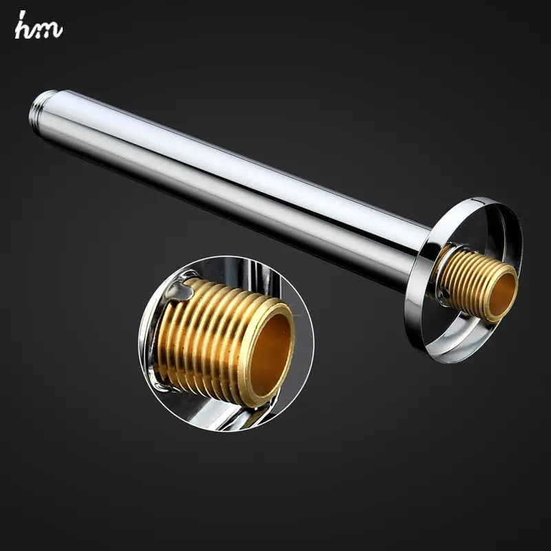 hm Круглый верхний потолочный настенный кронштейн для душа из латуни|brass shower arm|brass