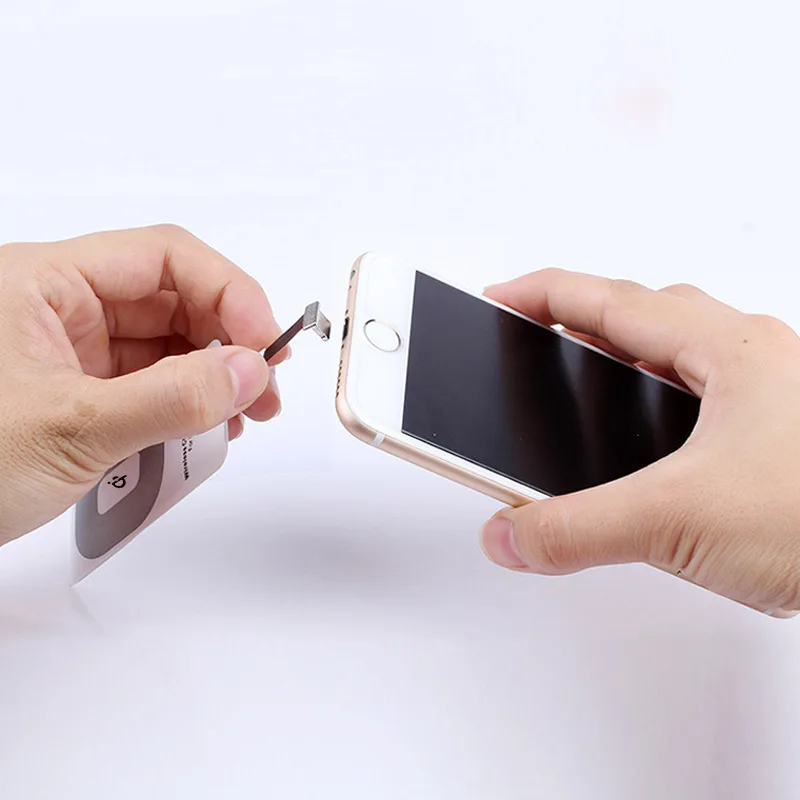 Qi Стандартный беспроводной зарядный приемник для Samsung S9 S8 Micro USB Pad Coil Type C