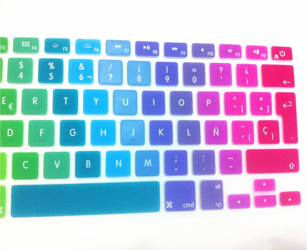 Испанская клавиатура протектор для 2018 Новый Macbook Air 13 A1932 ЕС раскладка клавиатуры
