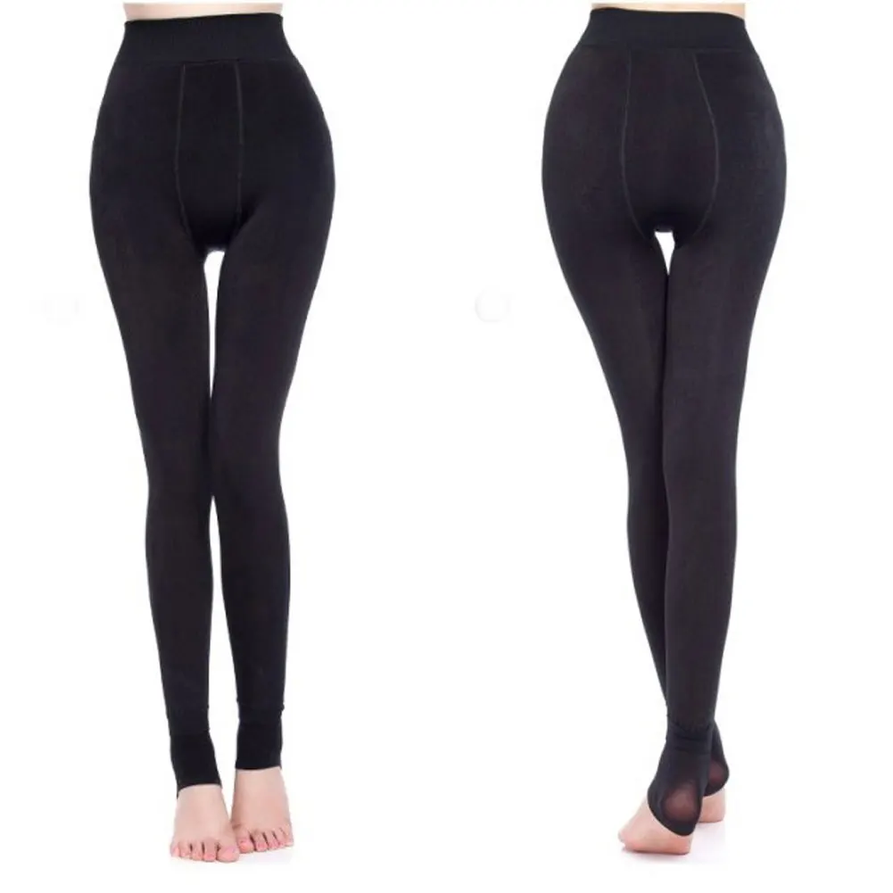 2018 Новые Осенние Теплые женские леггинсы Вельветовая с завышенной талией теплые