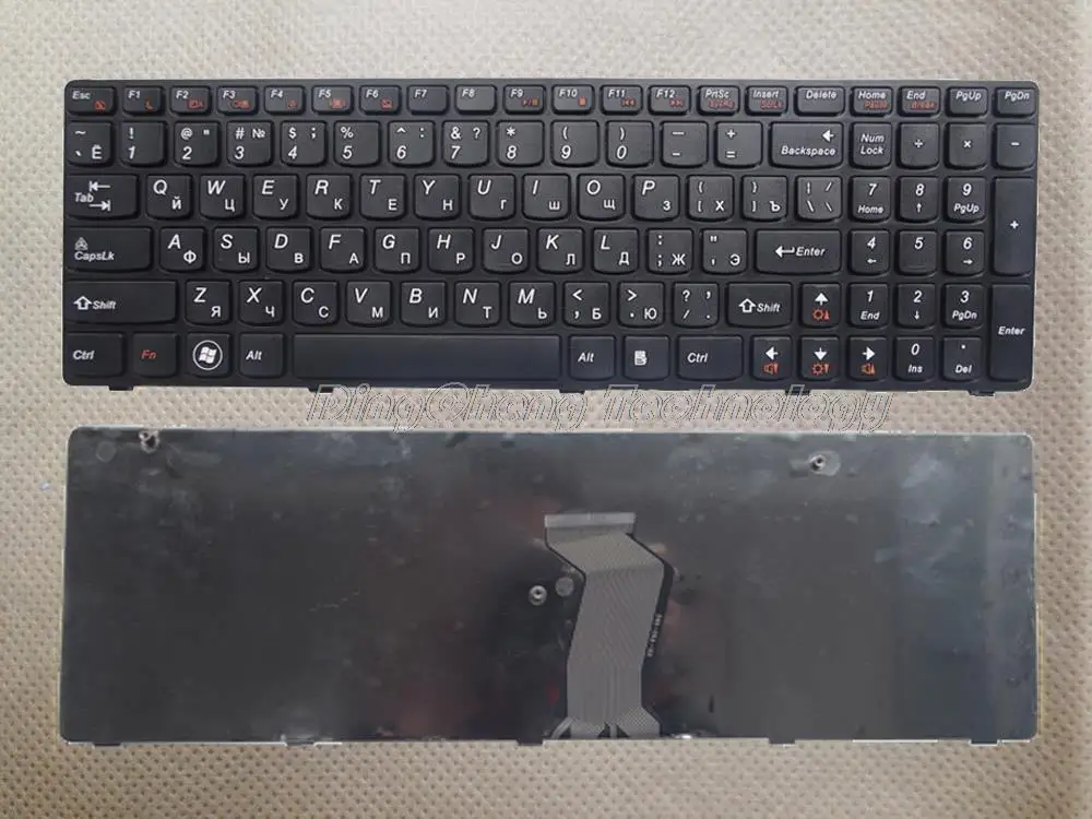 Высококачественная Новая Черная Русская клавиатура для ноутбука Lenovo G580 Z580A G585 Z585