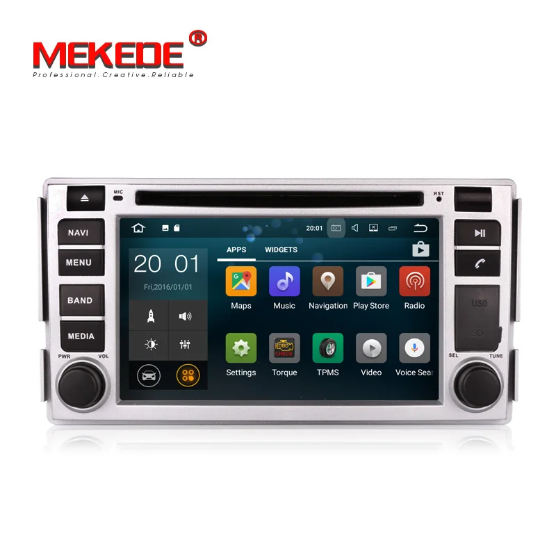 Бесплатная доставка Android 7.1.1 2 Din 7 дюймов Автомобильный dvd плеер для hyundai Santa Fe 2006 2012