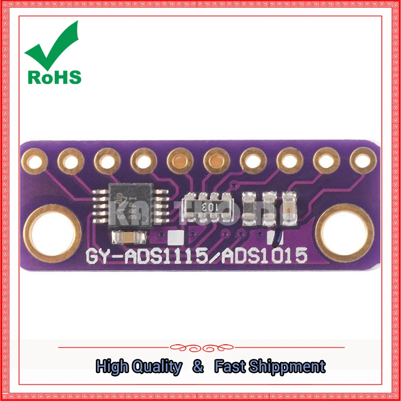 GY-ADS1115 16-Bit ADC-4 Channel Modulo AD модуль преобразования регулируемая плата