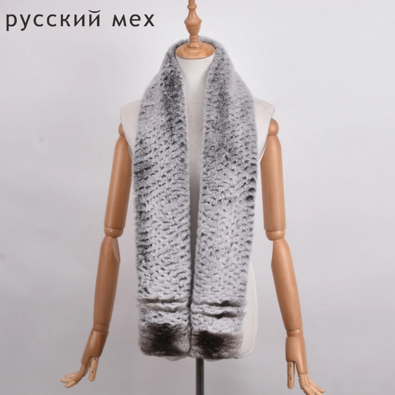 Длинный Новый мужской шарф из натурального меха 150 см|Женские шарфы| |