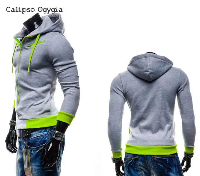 Новые мужские толстовки с капюшоном стильная куртка на молнии свитер верхняя