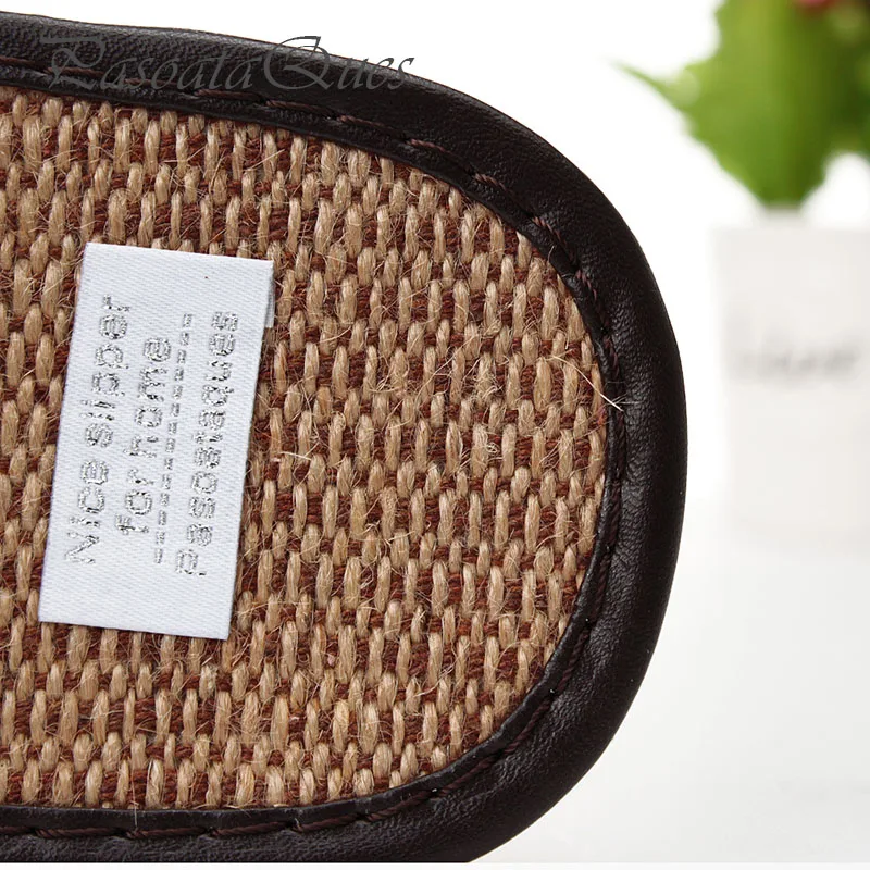 Мужская и женская обувь из натуральной кожи летние домашние дышащие тапочки с