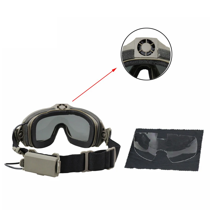 

1pc Anti-scratch Windproof Outdoor Cycling Eyewear PC Lens Large Frame Glasses Outdoor Sports Skiing Eyewear Protective Goggles