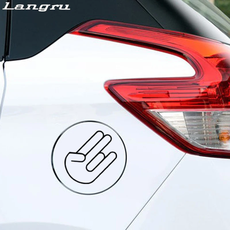 Langru новый дизайн автомобиля стильный шокер виниловая наклейка автомобиль на