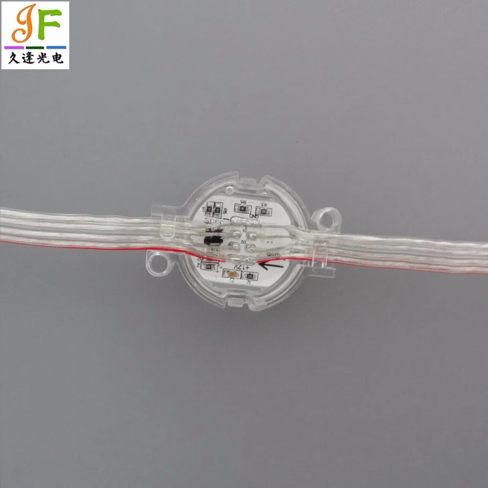 200 шт. 20 шт./лот WS2811 D30E 5050 RGB SMD 3 светодиодный S 30 мм сменный ЖК-экран свет IP65 светодиодный пиксельный RGB светодиодные лампы прозрачный coverDC12V
