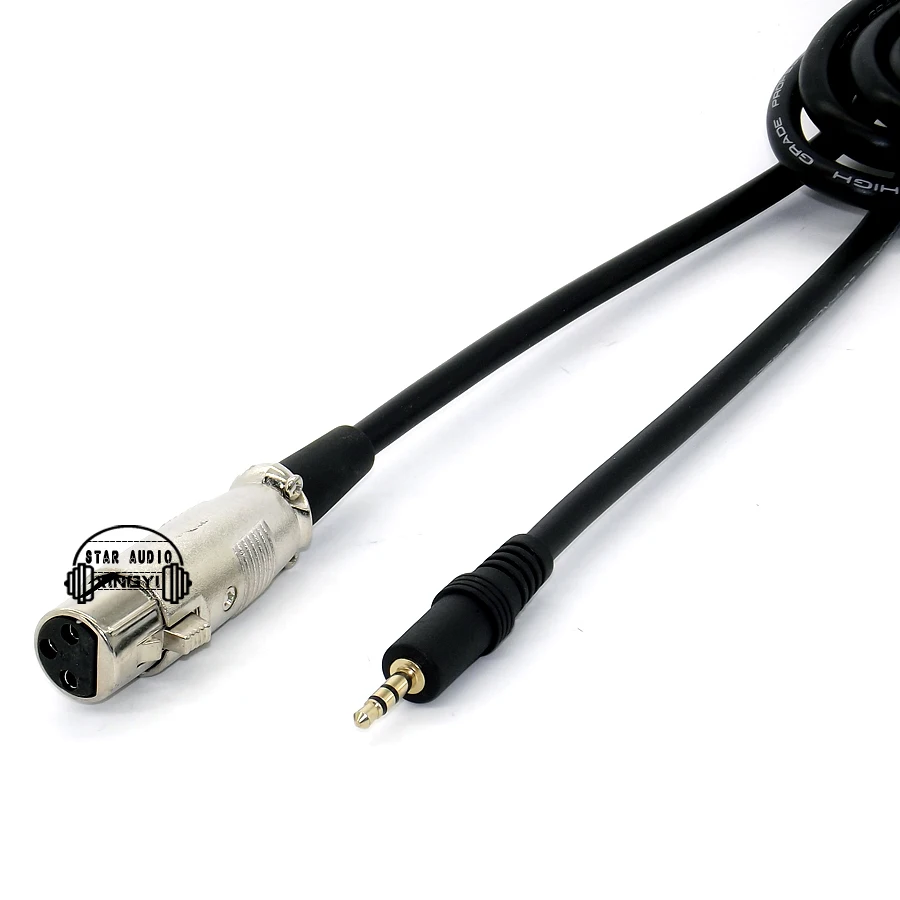 3 метровый XLR контактный гнездовой разъем 5 мм аудиокабель 1/8 &quotдля караоке