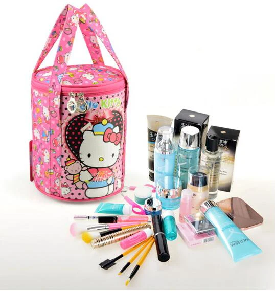 (5 шт./лот) мультфильм баррель дизайн водонепроницаемый Оксфорд Макияж сумка