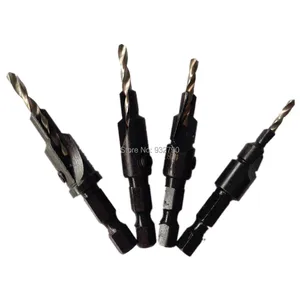 4 шт. 6 #8 #10 #12 #14 шестигранный быстросменный хвостовик Конические Сверла конусные сверла набор сверл Деревообрабатывающие инструменты