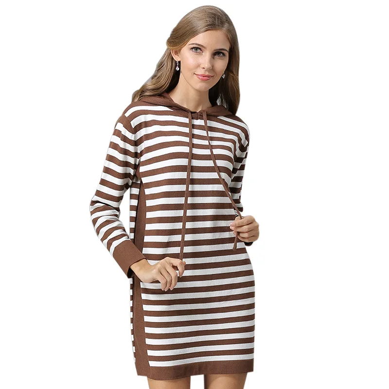 Summer Round Neck Short-sleeved Dress Black And White Striped Dresses Casual Elegant Straight Vestidos | Женская одежда