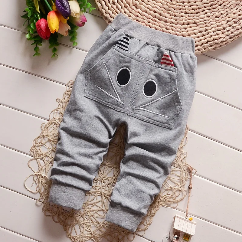 Pantalones de algod&oacute;n con dibujos animados para beb&eacute;, pantal&oacute;n de 0 a 3 a&ntilde;os, novedad de primavera, 2016-1