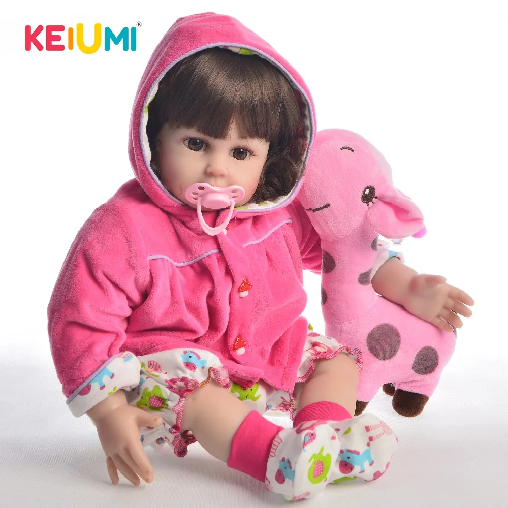 KEIUMI модные 20 дюймовые куклы Новорожденные 50 см Силиконовые мягкие виниловые